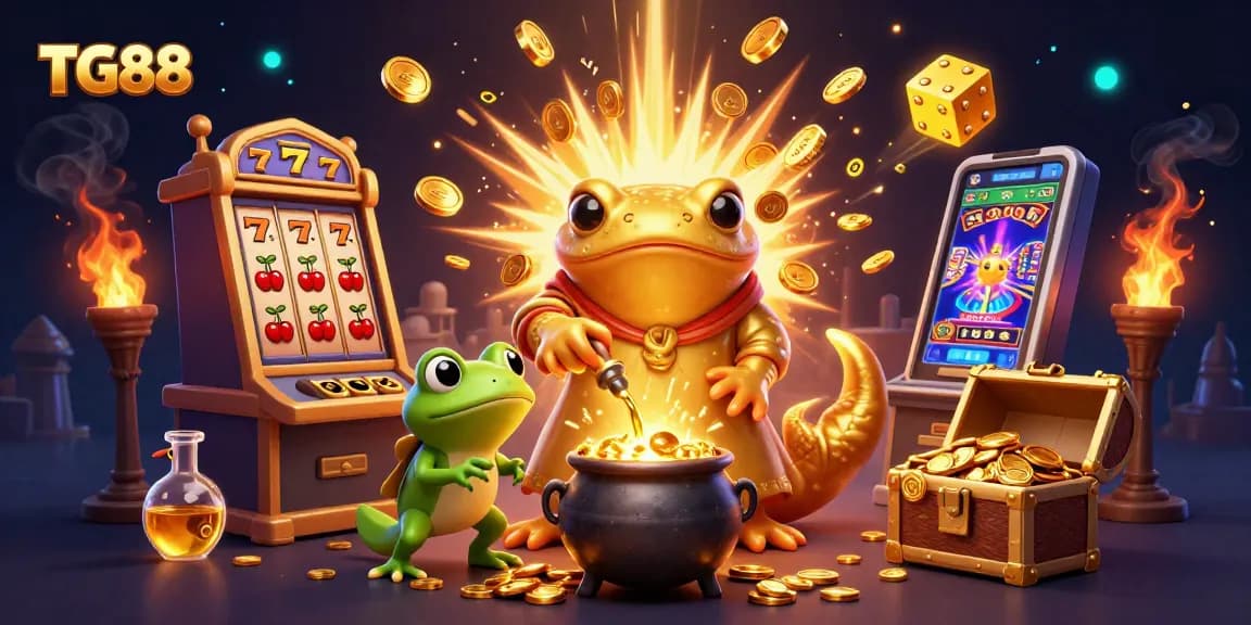 Experience thrilling games at TG88, featuring captivating jackpot elements and dynamic casino action.