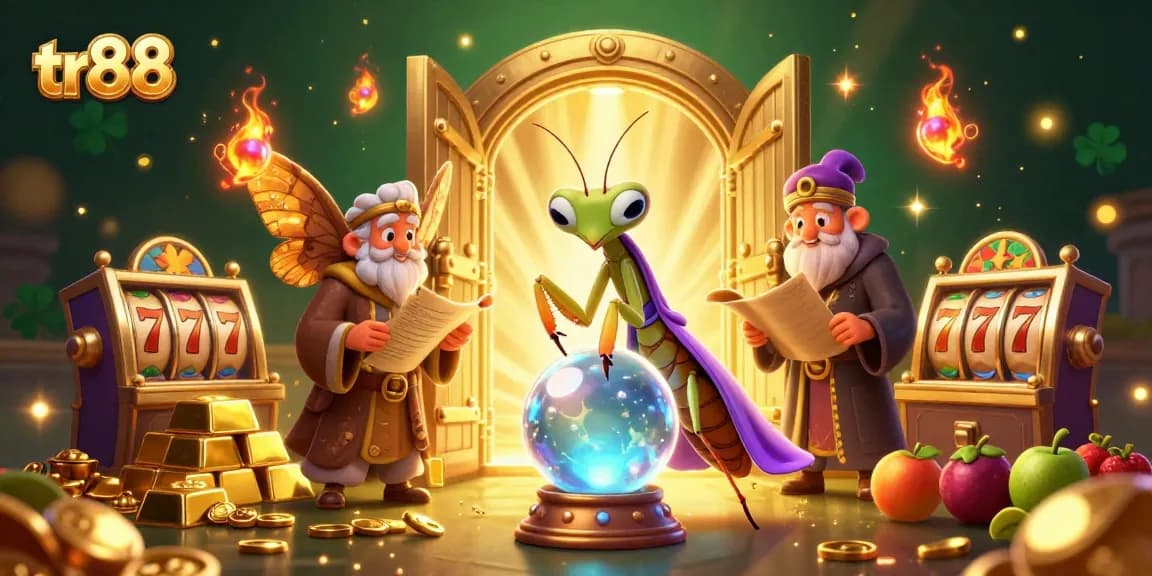 Experience the excitement at tr88 with vibrant slot machines, jewels, and mystical characters bringing luck!