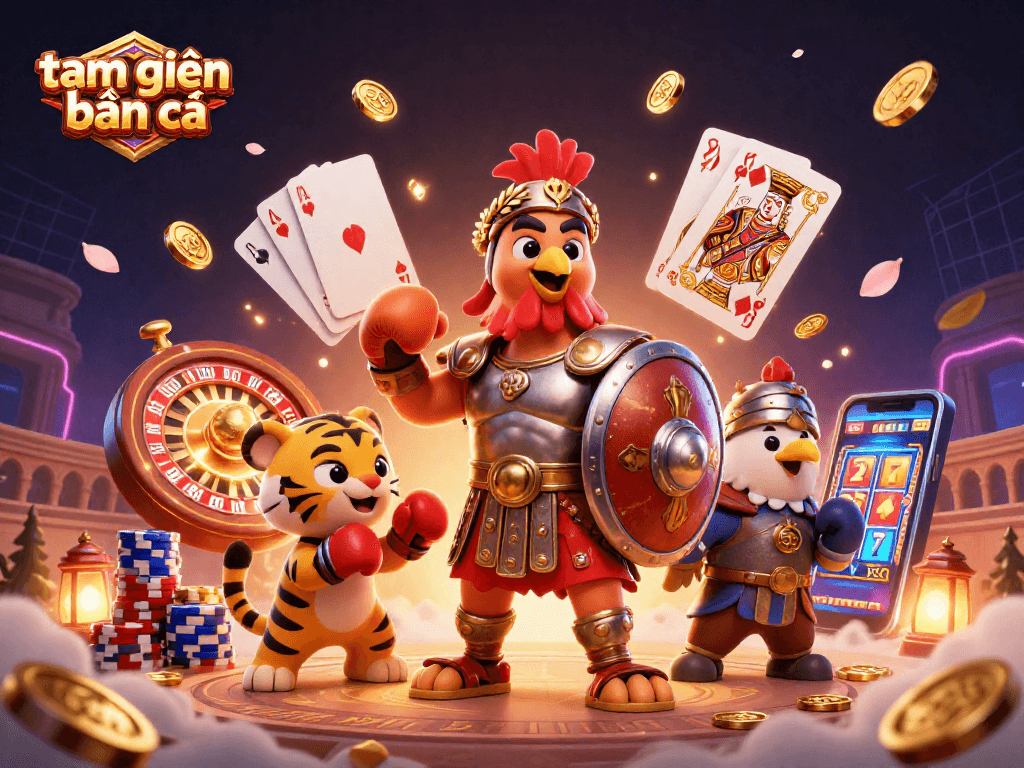 Experience the thrilling "tam tiên bắn cá" gameplay with dynamic elements and vibrant casino visuals.