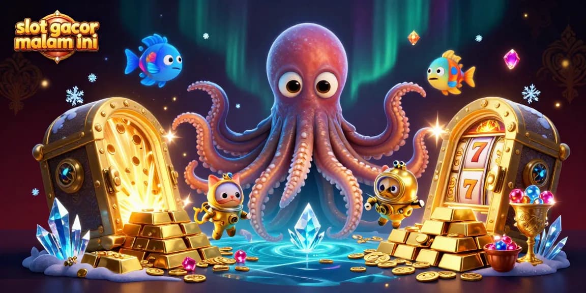 Spin the reels of slot gacor malam ini with vibrant treasures and energetic underwater characters.