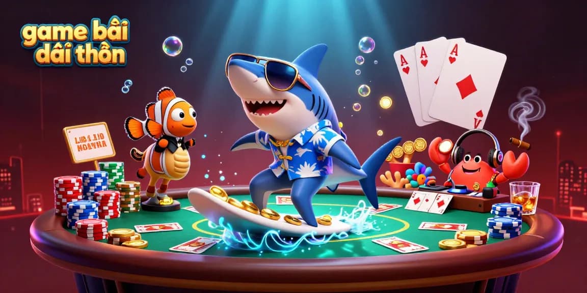 Experience game bài đổi thưởng with vibrant characters and dynamic casino elements