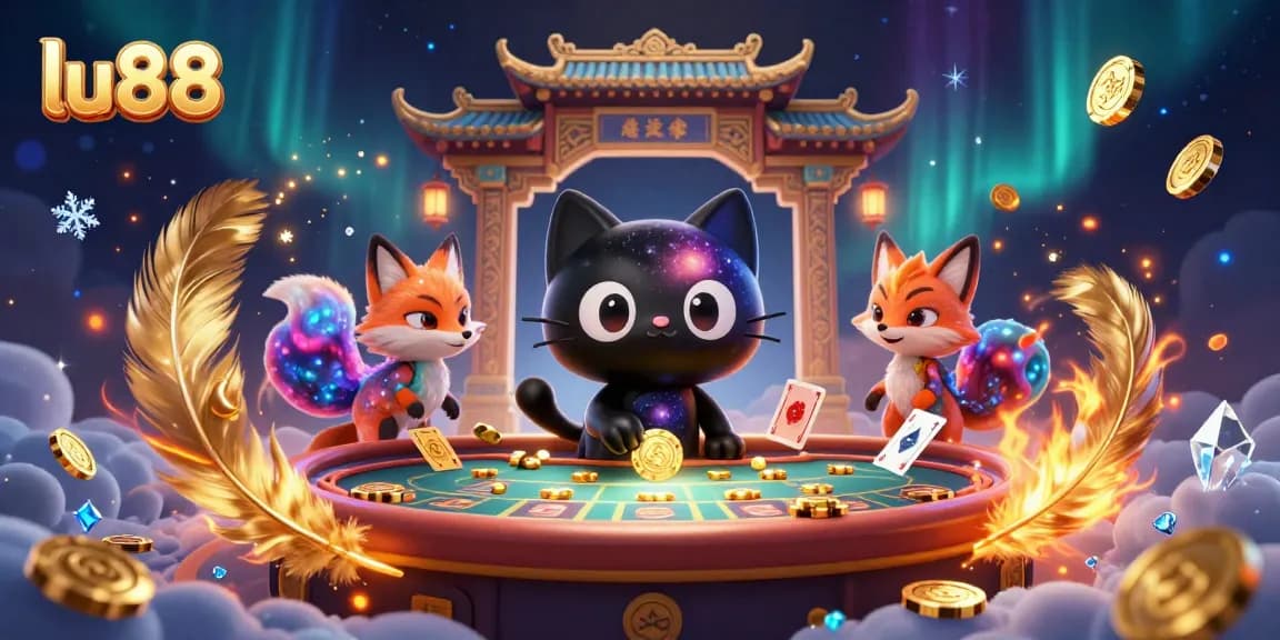 Experience thrilling gameplay with lu88 featuring a cosmic casino scene and vibrant characters.