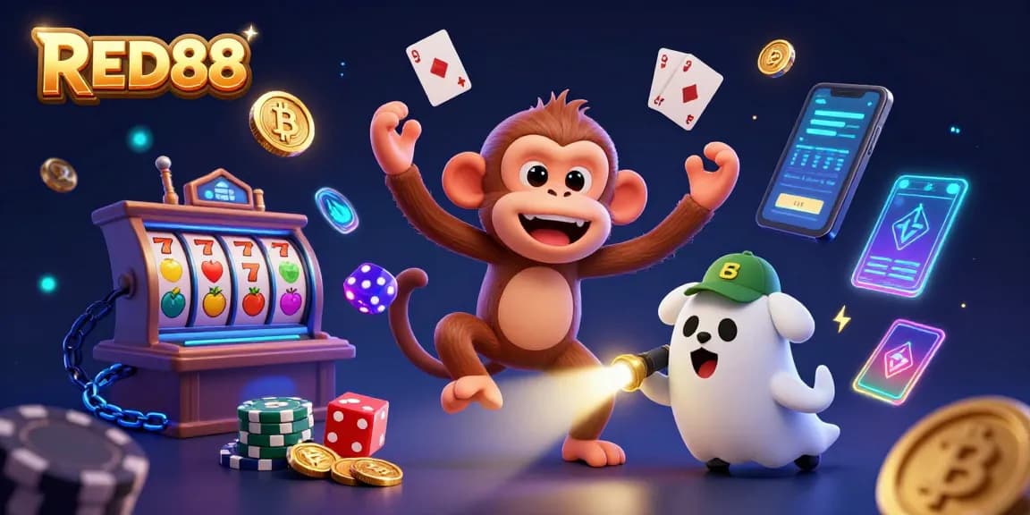 Engage with RED88's thrilling themes of excitement and luck in a dynamic gambling scene.