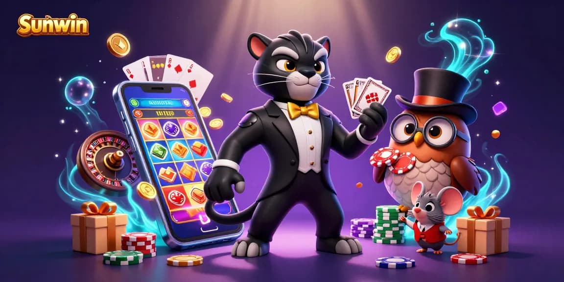 Experience thrilling gameplay at sunwin with our stylish gaming characters and interactive casino elements.