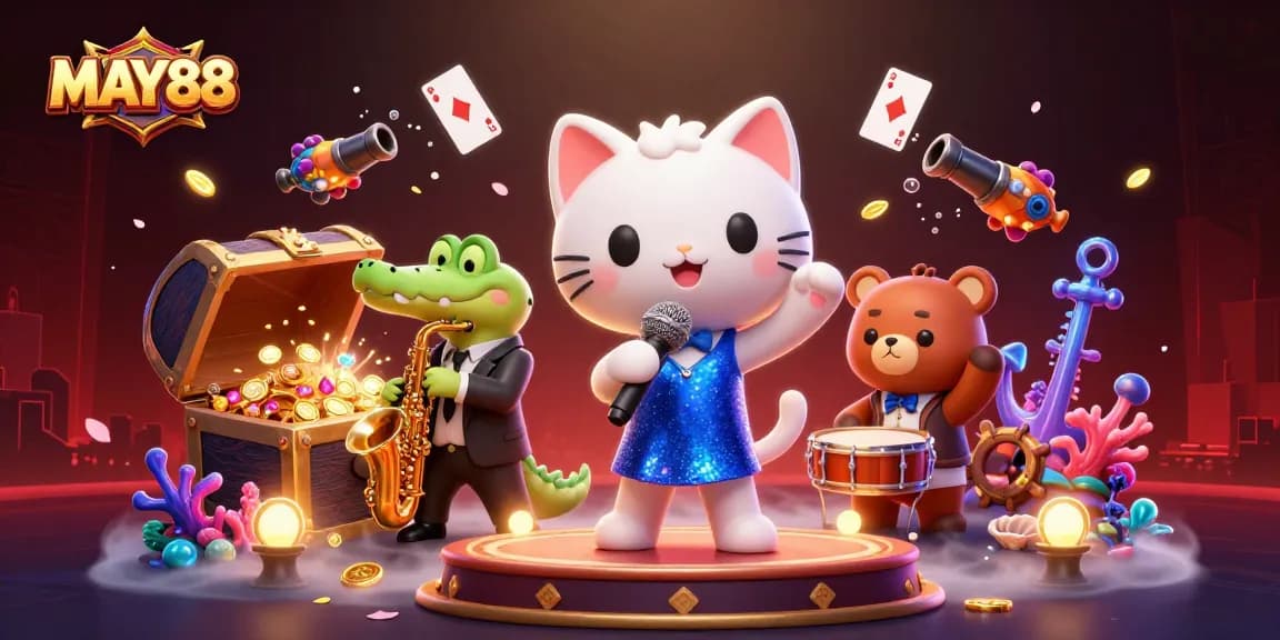 MAY88 brings excitement to life with a lively jazz scene filled with vibrant gambling elements.