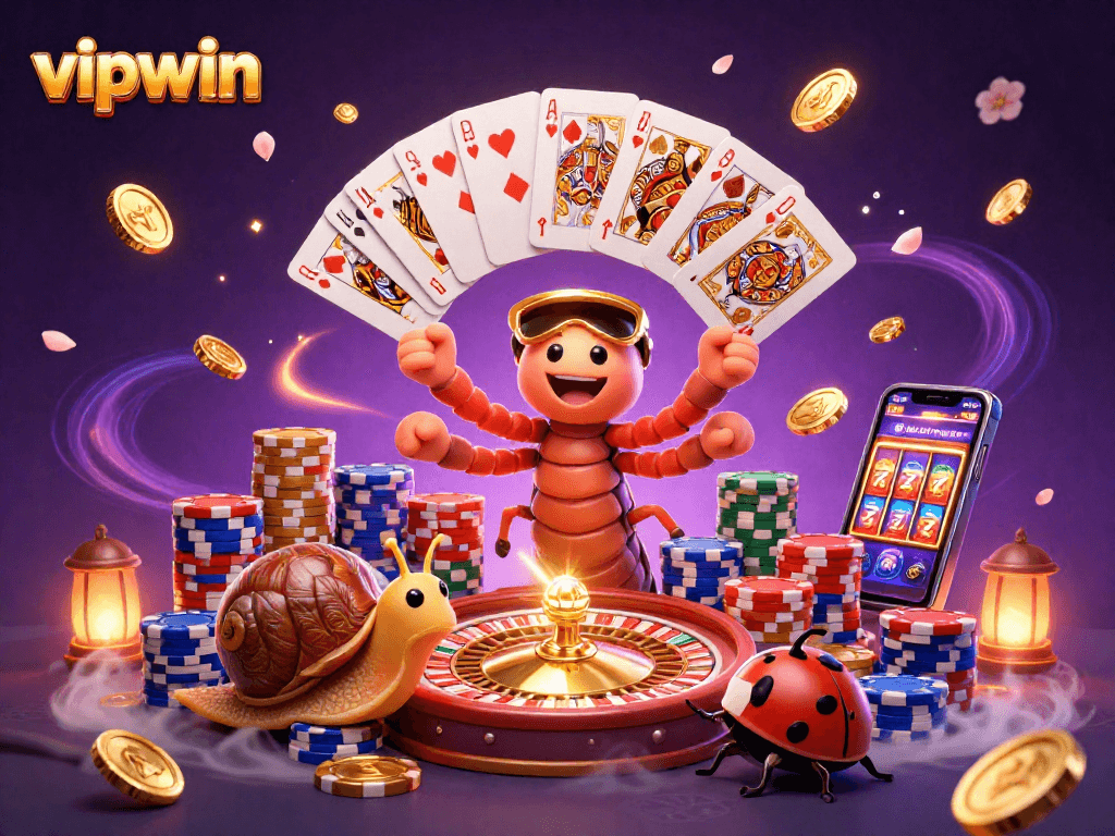 Experience thrilling gameplay at vipwin with a cartoon dealer and high-stakes excitement.