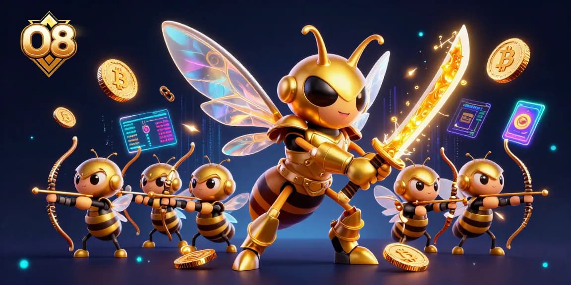 Boost your winnings at O8 with a vibrant casino adventure featuring crypto elements.