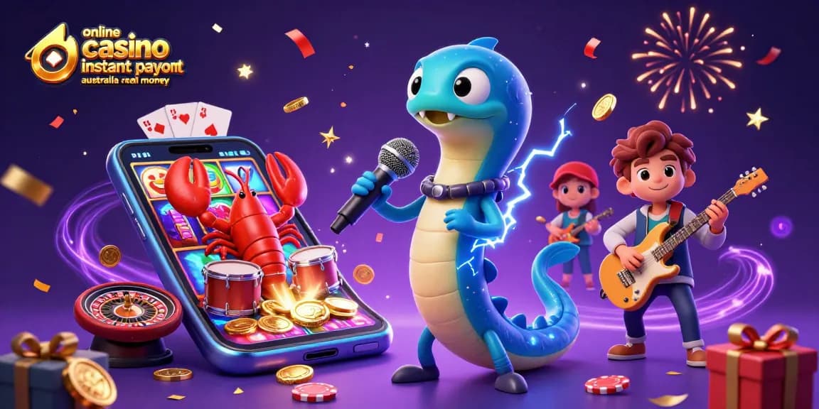 Experience thrilling action at online casino instant payout Australia real money with vibrant 3D characters in an underwater casino.