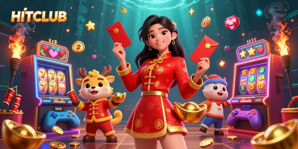 Engage in HITCLUB's thrilling slot journey with vibrant symbols and a festive atmosphere.