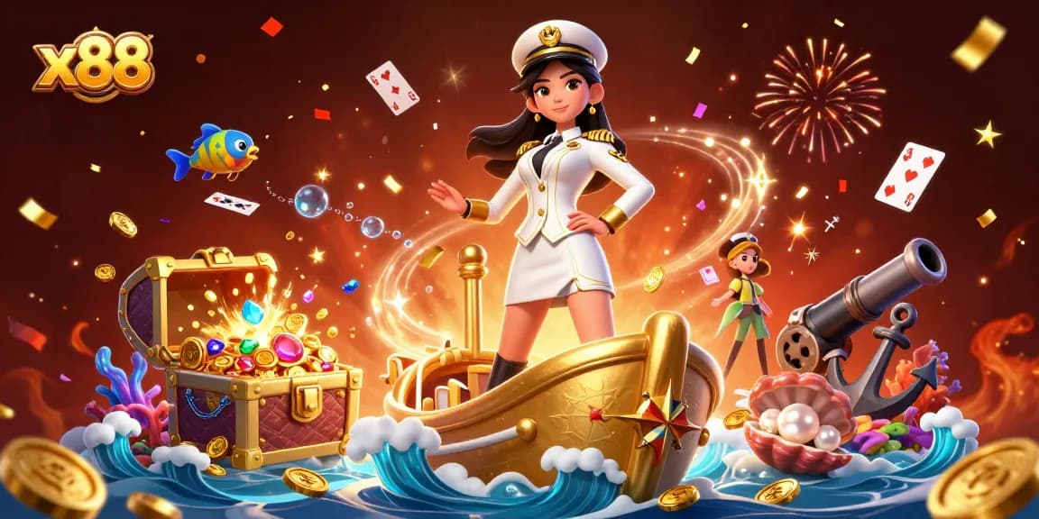 x88 offers an exciting betting experience with vibrant visuals of gold coins and immersive gaming elements.