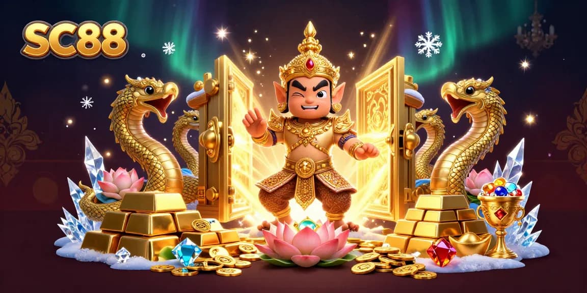 Engage with SC88's thrilling casino experience featuring golden treasures and mythical guardians.