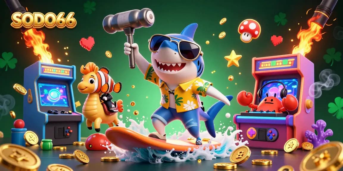 SODO66 offers thrilling winnings with vibrant characters on a dynamic casino gaming adventure.
