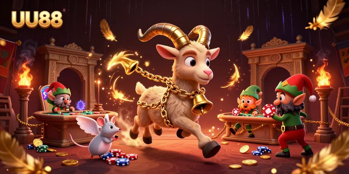 UU88 attracts players with thrilling animated scenes of festive gambling fun featuring unique characters.