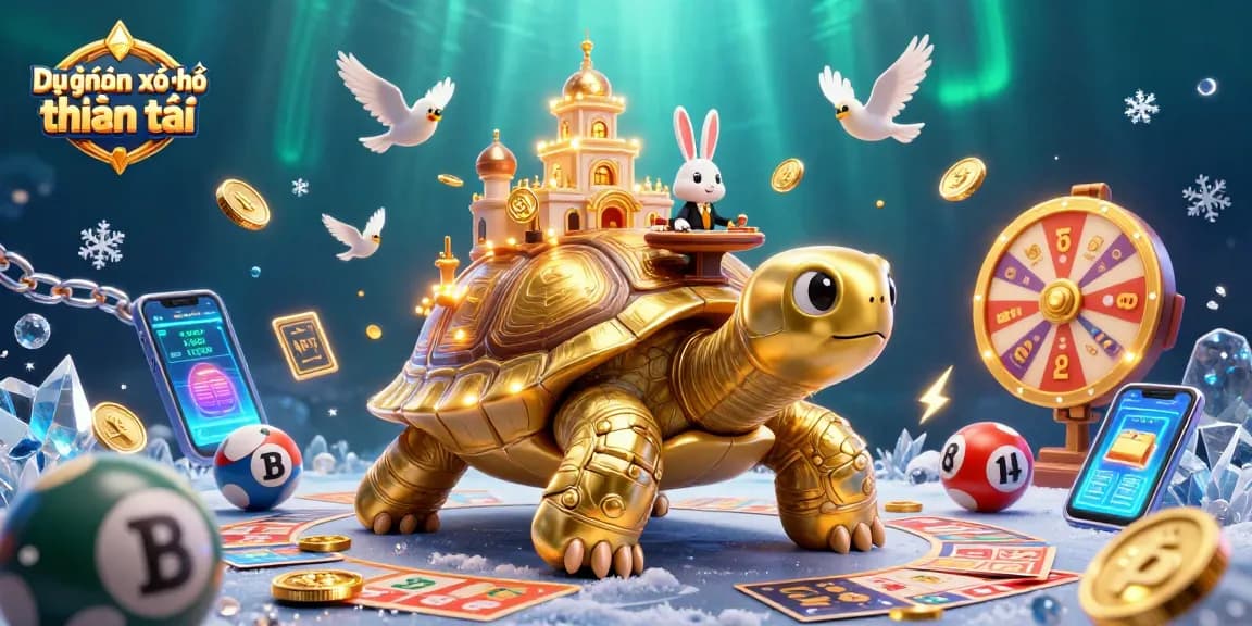 Win with Dự đoán xổ số thần tài by exploring vibrant lottery scenes filled with characters and dynamic game elements.