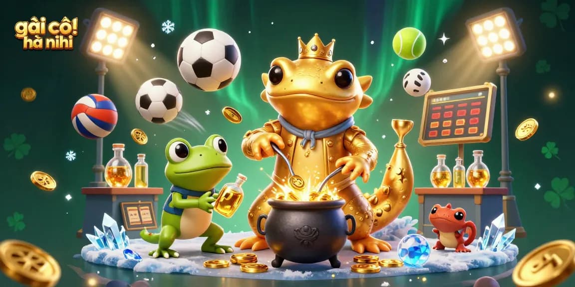 Bet on gái gọi hà nội with vibrant casino visuals of gold coins and sports excitement.