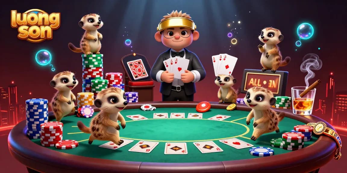 Engage in thrilling casino action with luong son as meerkats run their vibrant gaming operation.