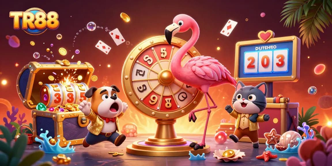 TR88 ignites excitement with a game show host, explosive prizes, and vibrant casino elements.