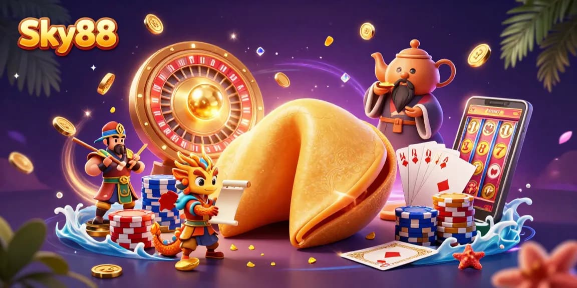 Experience thrilling wins at Sky88 with vibrant casino games and captivating fortune themes.