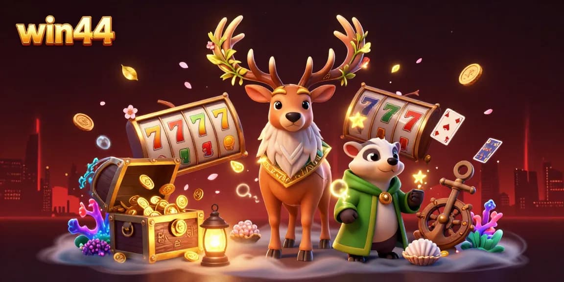 Win44 showcases thrilling gameplay with vibrant casino elements and enchanting characters.