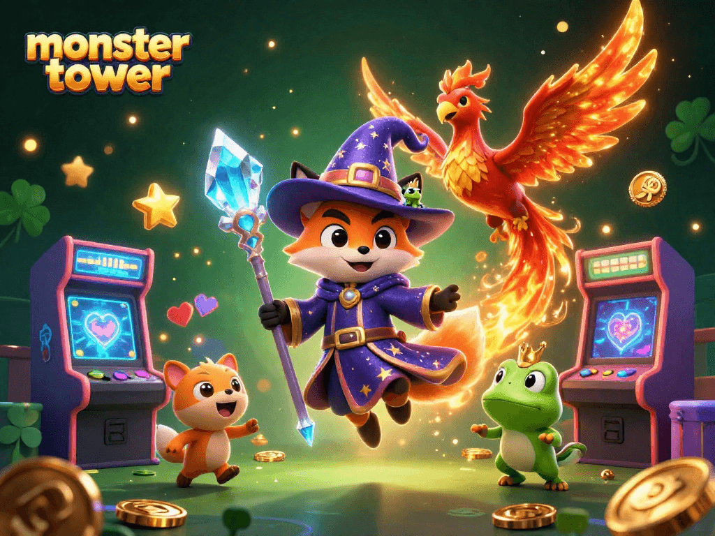 Experience thrilling gameplay in Monster Tower, where wizardry meets exciting casino elements.