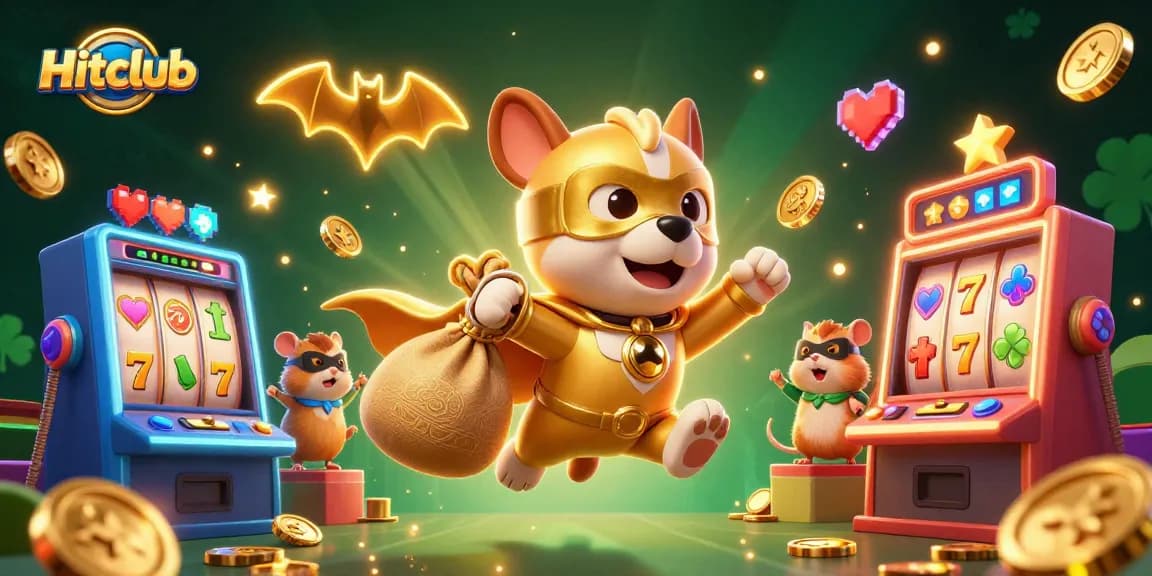 Win big with Hitclub in this vibrant 3D slot machine adventure featuring a superhero and his sidekick.
