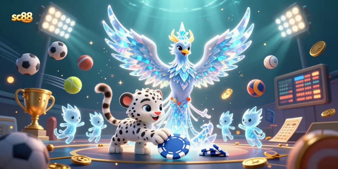 Experience the excitement of sc88 casino gaming with vibrant characters and dynamic elements in this captivating scene.