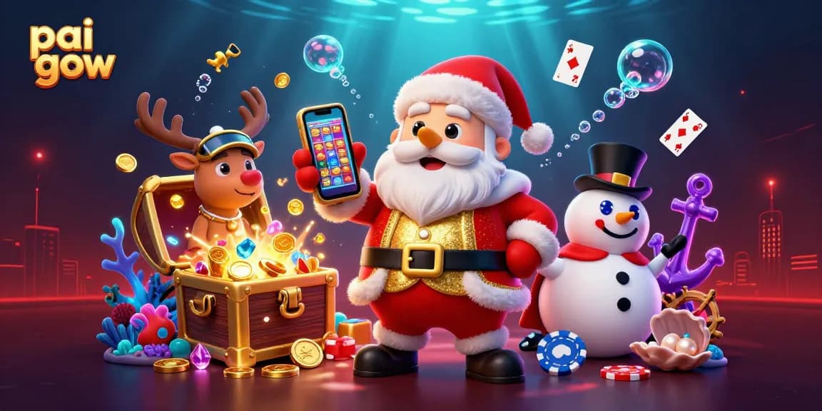 Play pai gow with stylish characters and dynamic casino elements in a vibrant 3D illustration.