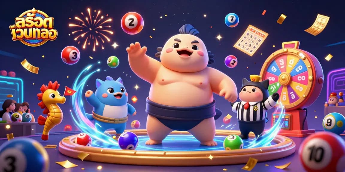 Experience the thrill of สล็อตเว็บตรง with 3D cartoon fugu in a vibrant underwater casino scene.