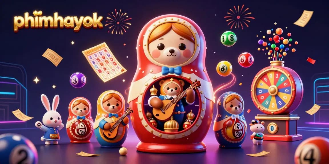 Engage in fun gambling experiences with phimhayok featuring vibrant casino elements and characters.