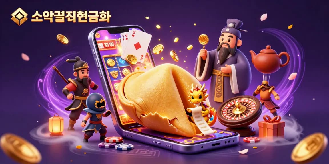 소액결제현금화로 풍부한 게임 경험을 통해 행운을 얻는 3D 일러스트
