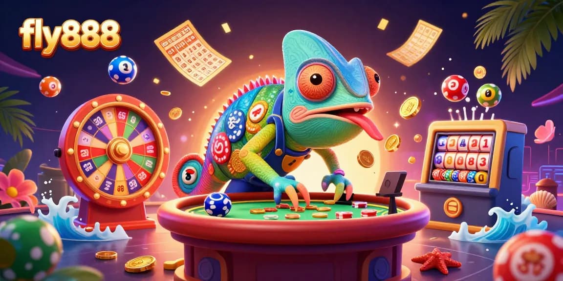 Experience immersive gambling excitement with fly888 in dynamic casino scenes filled with vibrant game elements.