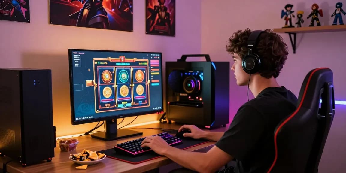 Experience the thrill at oppa86 situs with a cozy gaming setup and engaging online slots.