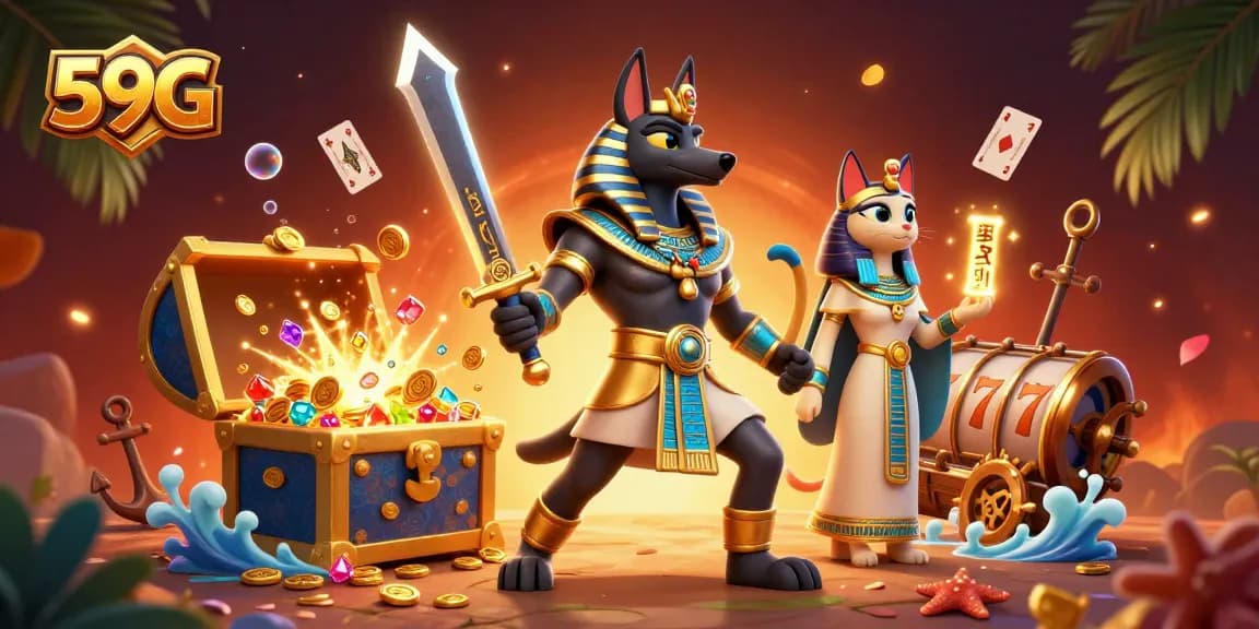 Engage in thrilling gameplay with 59G slots and casino games featuring vibrant visuals.