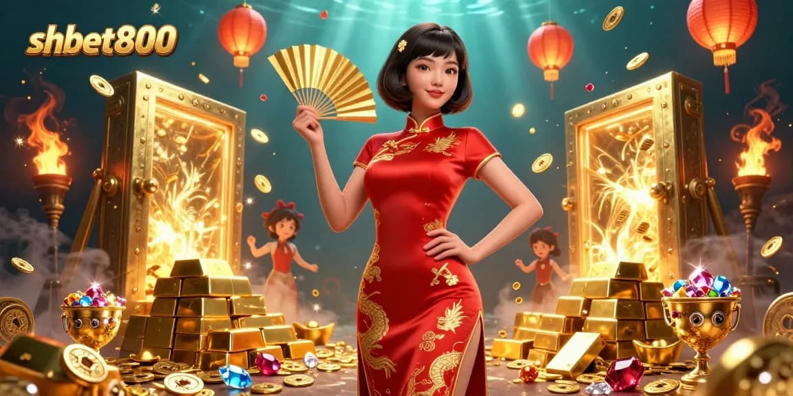 Experience excitement at shbet800 with stunning illustrations showcasing golden treasures and rich casino vibes.
