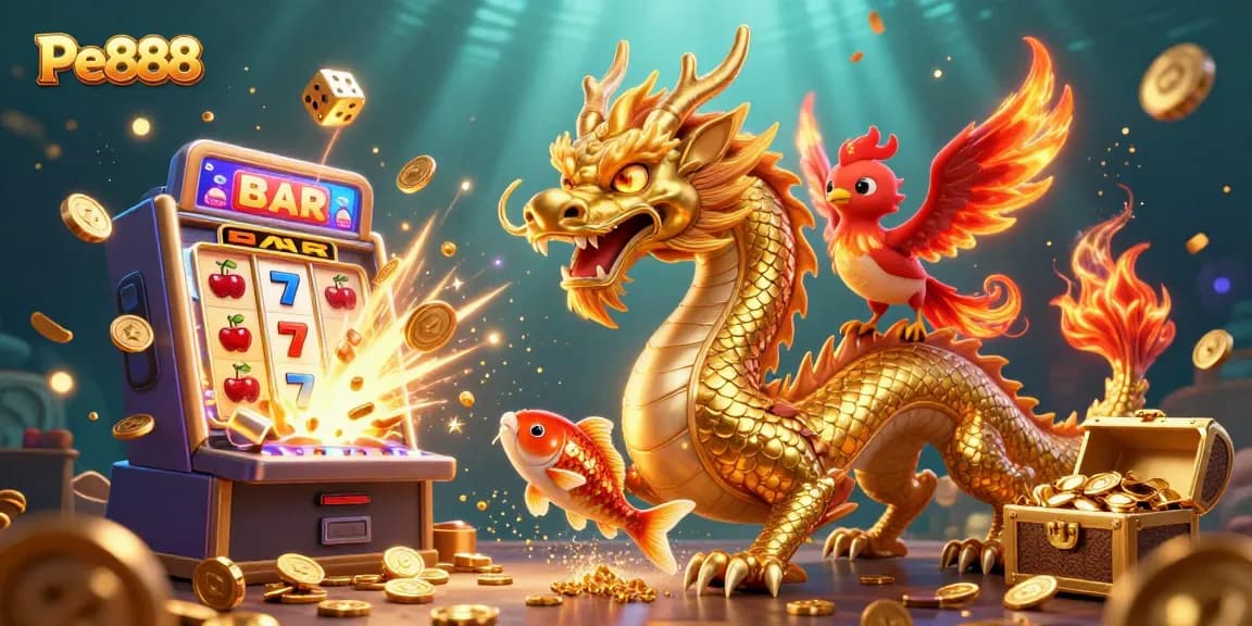 Players enjoy Pe888's vivid online casino experience with stunning 3D visuals and interactive gaming elements.