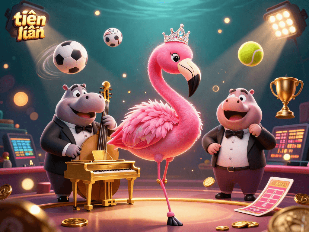 Experience the thrill of tiến lên with a vibrant game night featuring a flamingo singer and dynamic action.