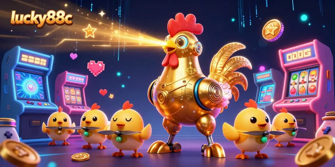 Playing exciting games at lucky88c with vibrant casino-themed graphics and dynamic elements