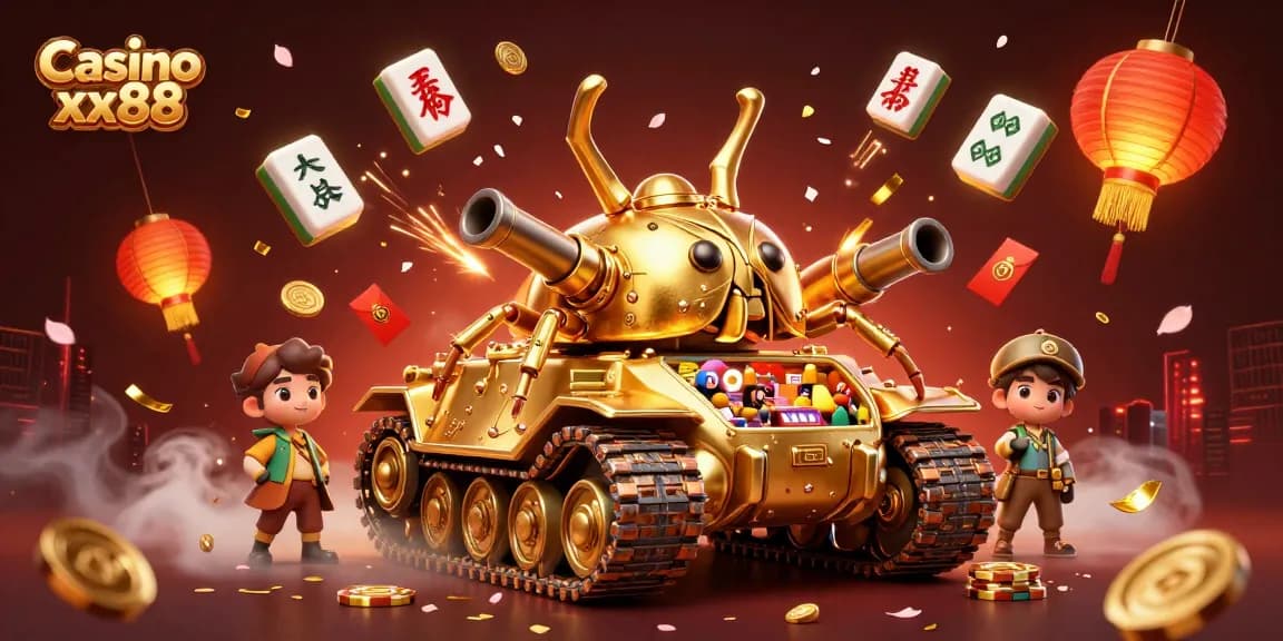 Experience the thrill at Casino xx88 with a dynamic, festive gambling scene featuring joyful patrons.