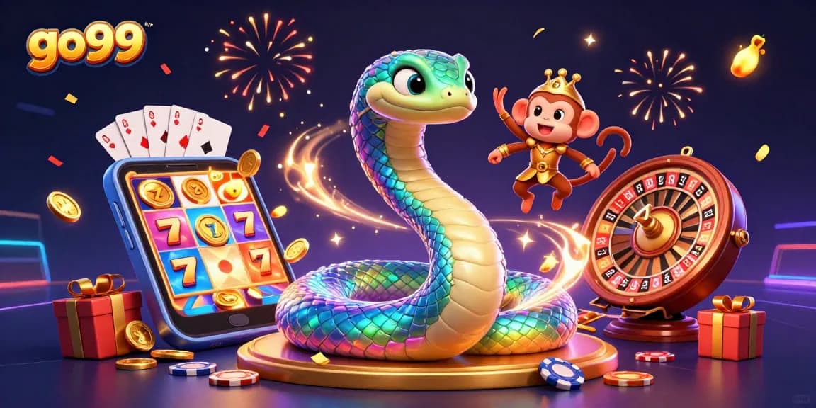Experience thrilling gaming action at go99 with vibrant slot games and animated characters.
