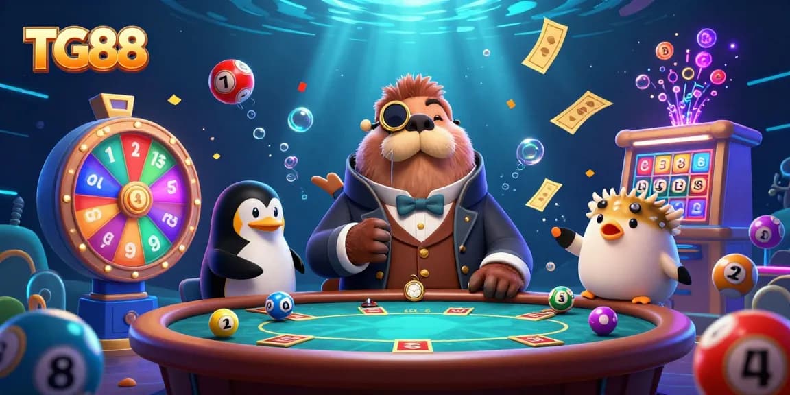 Play and win with TG88 at an underwater casino filled with fun and excitement.