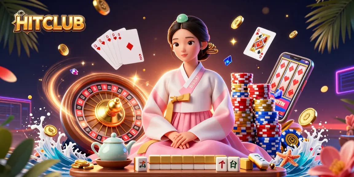 Experience winning with HITCLUB featuring dynamic casino elements in a breathtaking scene.