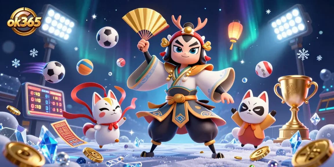 Engage in thrilling action with ok365, showcasing a vibrant casino atmosphere filled with iconic gaming elements.