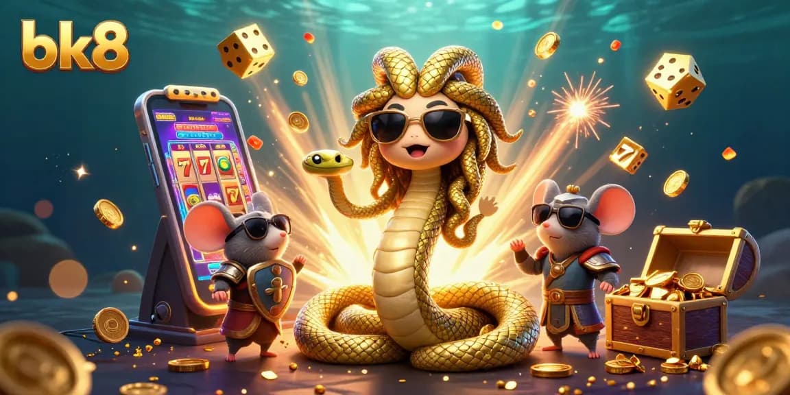 Experience the excitement of bk8 with thrilling gaming action in this vibrant casino scene.