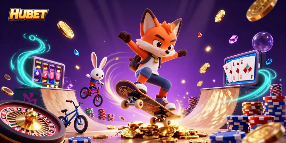 HUBET delivers high-stakes thrills with its 3D cartoon gambling adventure featuring dynamic casino elements.