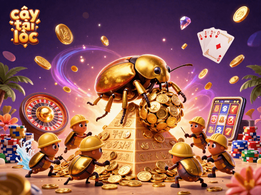 Engage with the captivating cây tài lộc game featuring vibrant 3D characters in a dynamic casino scene.