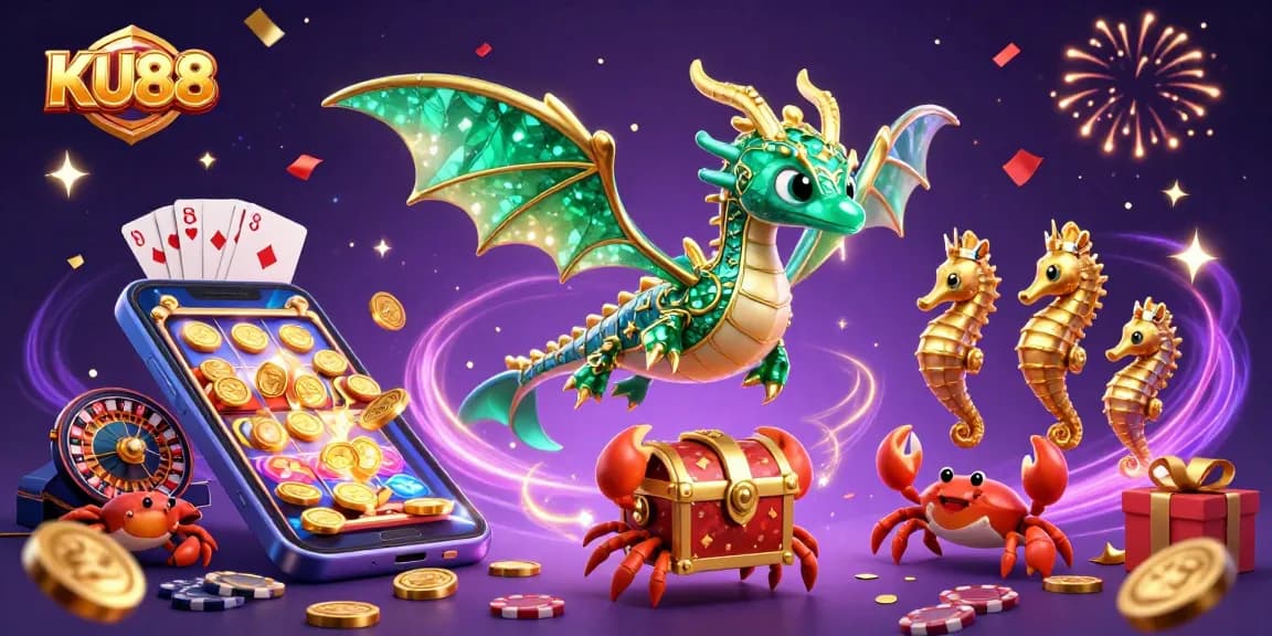 Play thrilling casino games with KU88 featuring exciting slot reels and dynamic elements.