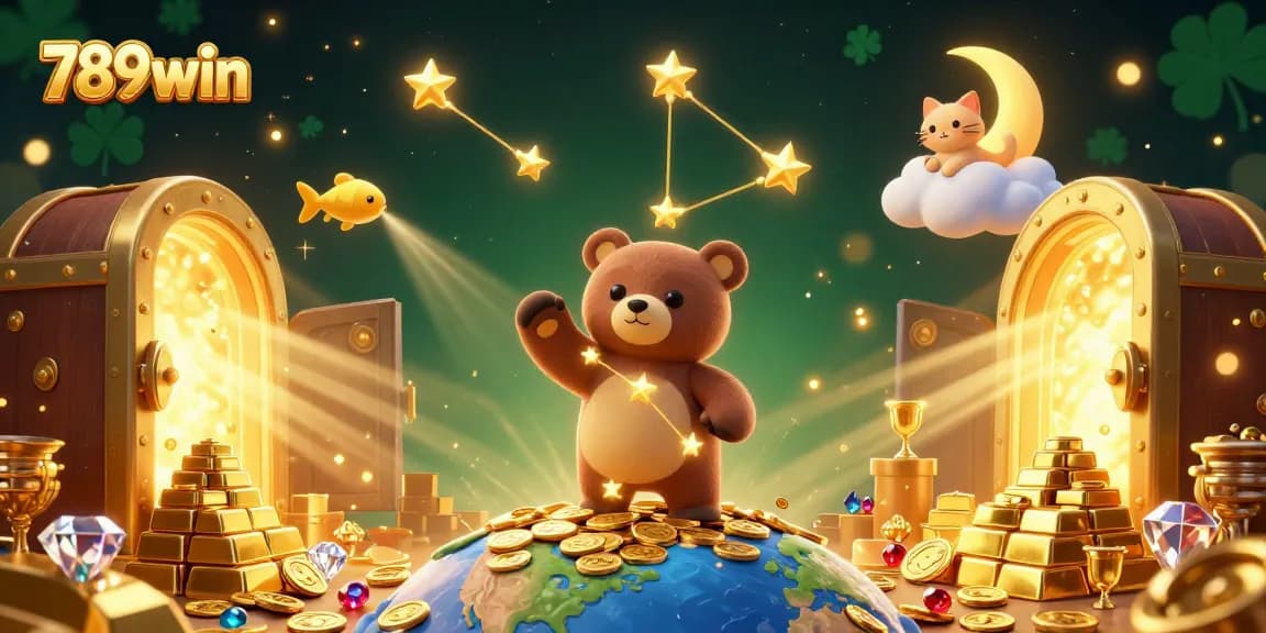 Engage with thrilling games at 789win, featuring dazzling casino elements and vibrant imaginative characters.