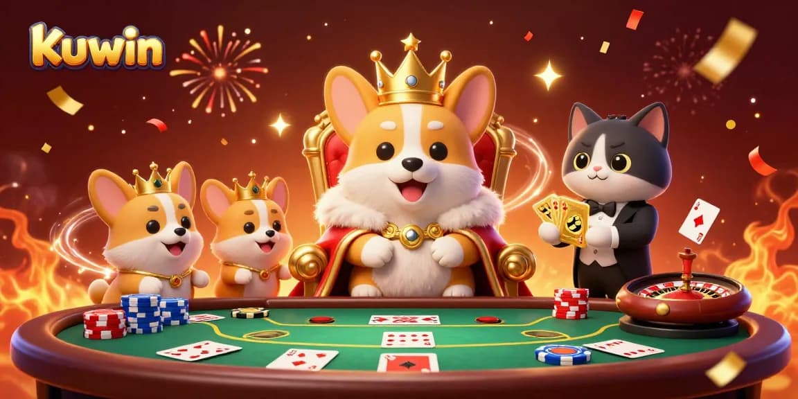 Kuwin offers a vibrant casino experience with various charming characters in an exciting 3D scene.