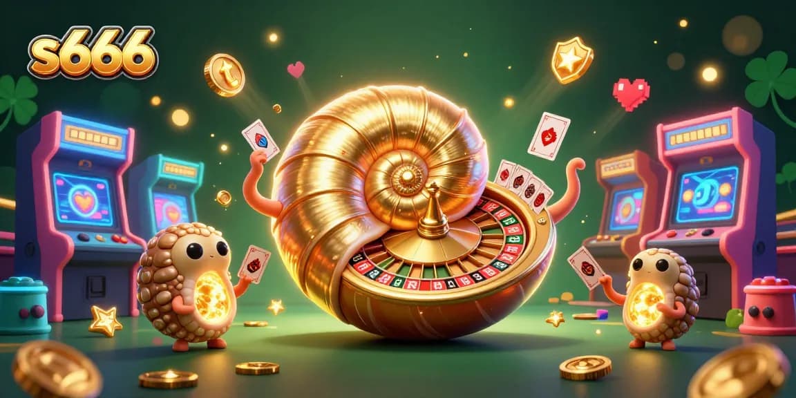 Experience thrilling gameplay with the s666 roulette and card action in a vibrant casino scene.