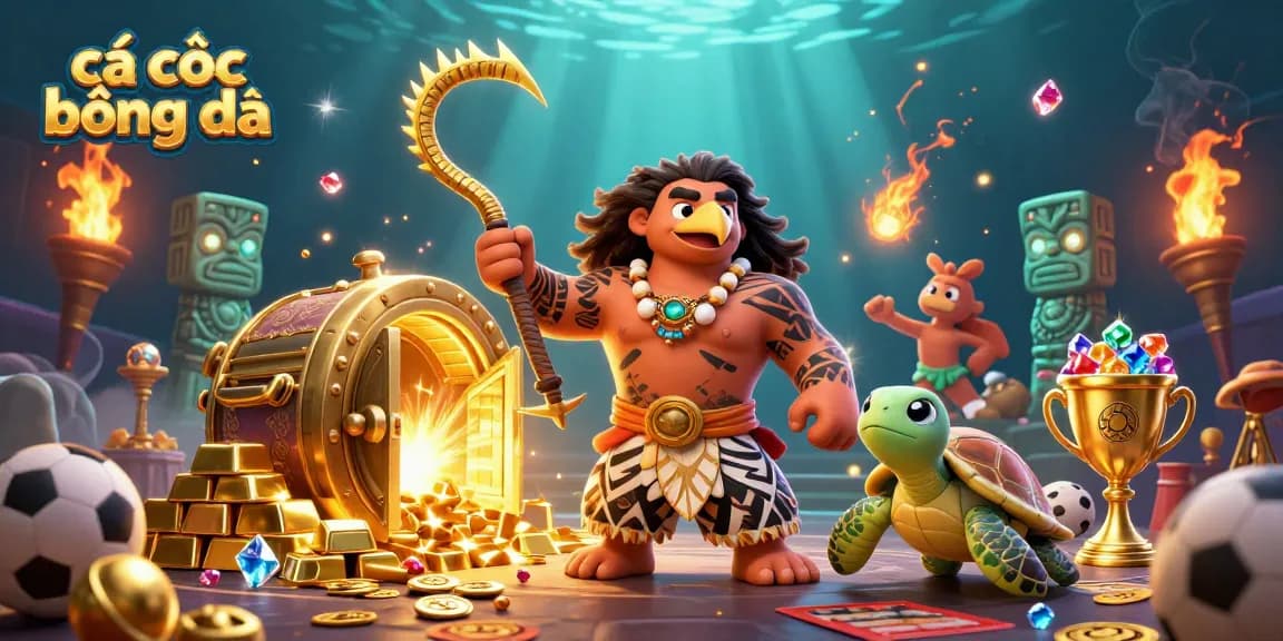 Experience cá cược bóng đá with vibrant characters and dynamic gaming elements in a captivating visual.